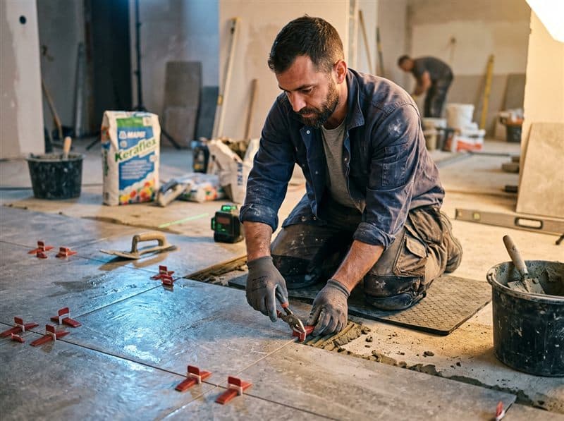 Solados en vivienda en Pontevedra